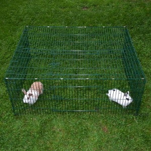 Rabbit Cage Parcour Square Shaped Run with roof