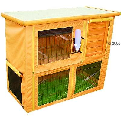 Outdoor Rabbit Hutch Cover Outback Classic with run I & II