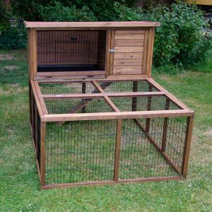 Large Rabbit Hutch Forest With Rabbit Run